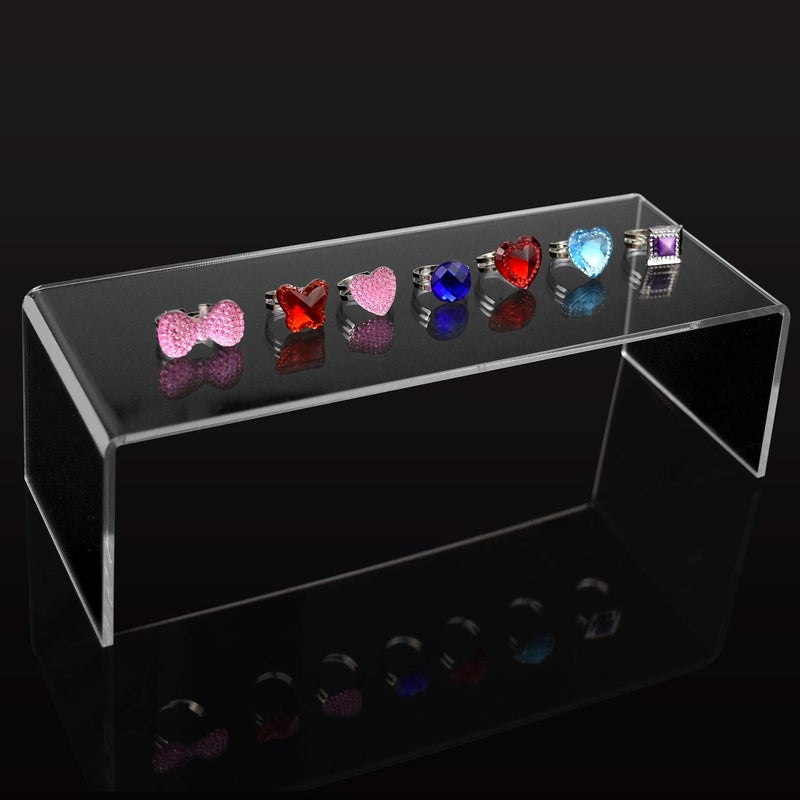 Thyores 5 Pcs Large Acrylic Risers  Clear Display Showcase Collectibles Display Shelf  Retail Desktop Display Cupcake Stand Dessert Stand - Image 5